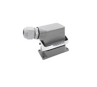 POWTAXBJGD Connettori resistenti HDC-HE-006 010 016 024 032 048 16A Connessione a vite 500 V industriale rettangolare aviazione connettore spina (HDC-HE-006-1-L)