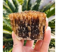 POWTAXBJGD Cristallo naturale grezzo ambra gialla naturale calcite pietra grezza gemma di cristallo collezione di esemplari di roccia grezza decorazione per la casa (dimensioni: 130-180 g)