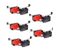 POWTAXBJGD Microinterruttori a leva lunga AC 250 V 15 A V-156-1C25 SPDT a leva a rullo, 10 pezzi