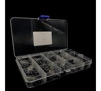 POWTAXBJGD Più nuovo 15values 200pcs Condensatore elettrolitico Organizzazione di Stoccaggio 0.1-220uF Condensatori Assortimento Box Kit