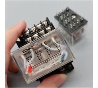 POWTAXBJGD Relè 1 pz Ly4nj Hh64p miniatura relè P143 14-Pin 10A con LED intermedio relè 12V / 24V / 220V 10A interruttore generale relè con base (colore: AC220, dimensioni: mano)