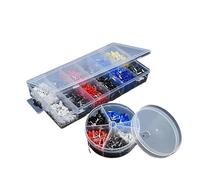 POWTAXBJGD Set di terminali isolati per cavi elettrici, kit di puntali per cavi elettrici, scatola a crimpare fredda con connettore a pin in rame puro AWG22-10 (EN-1900)