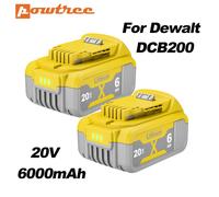 Powtree 4000/6000mAh 18V/20V per la batteria dell'utensile elettrico di Dewalt per DCB180 DCB181 DCB182 DCB201 DCB201-2 DCB200 DCB200-2 DCB204-2