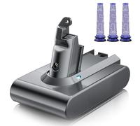 Powtree V6 Batteria di ricambio per Dyson V6 SV03 SV05 DC58 DC59 compatibile con aspirapolvere Animal Absolute Motorhead SV04 SV06 SV07 SV09 DC61 DC62 DC72 DC74 (3 filtri)