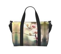 Powzjzw an Orchid. Borsone da viaggio Weekender Carry On Tote Bags per donne Borse da ospedale per lavoro e consegna Borsa per bagagli durante la notte, Nero , Taglia unica