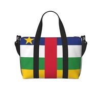 Powzjzw, borsone da viaggio con bandiera dell'Africa centrale, borsone da viaggio per weekender, borse da ospedale per donne borse da ospedale per lavoro e consegna borsa per bagagli durante la notte,
