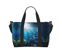 Powzjzw Submarine World Travel Duffle Bag Weekender Carry On Tote Bags per le donne Borse da ospedale per lavoro e consegna Borsa per bagagli durante la notte, Nero , Taglia unica