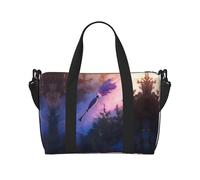 Powzjzw Sweeping On The Fly Borsone da viaggio Weekender Carry On Tote Borse per donne Borse da ospedale per lavoro e consegna Borsa per bagagli durante la notte, Nero , Taglia unica