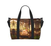 Powzjzw The Pig is Sleeping. Borsone da viaggio Weekender Carry On Tote Bags per donne Borse da ospedale per lavoro e consegna Borsa per bagagli durante la notte, Nero , Taglia unica