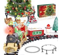 POWZOO Train elettrico per bambini, Christmas Train, Electric Under/Around The Christmas Tree, Toy (Under The Tree)