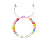 Poxtex Braccialetto per sorella maggiore per figlia, nipote, sorella maggiore, camicie abbinate, regalo per ragazze, annuncio, gioielli per ragazze, regalo di compleanno, 6, Acrilico, Nessuna pietra