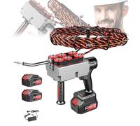 Poxvythb 40m/Min - Macchina per Cablaggio Tubazioni - Sonda Passacavi Elettrica Professionale, per Cavi in Tubi Edilizia/Reti - Infilatubi Elettrico con Batteria Ricaricabile 1.5-2h - 30m