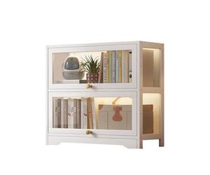 Poxvythb Grandi vetrine, Vetrina da collezione, vetrina per giocattoli, mobile contenitore per sala giochi, uso domestico (80 x 33 x 73 cm, 2strato, bianco)