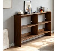 Poxvythb Tavolo consolle stretto, Ripiano Portaoggetti In Legno Massello, con foro per cavi, da posizionare dietro il divano; tavolo d'accento per corridoio e soggiorno.120x15x86cm