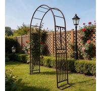 Poxvythb Traliccio per Rampicanti Arco per Rose - per Creare un Tunnel Spettacolare, con Struttura Resistente e Facile da Montare per Piante Rampicanti(L140xW40xH230cm) Bronze-B