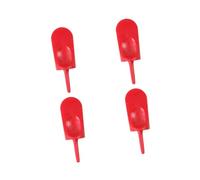 POXZSFX 4 pezzi di strumento di riparazione per zolle da golf, punte per riparazione prato, forchetta da golf, accessori da, Rosso, 8x4x2.7 cm