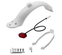 POXZSFX Parafango Posteriore Pieghevole con Luce Posteriore aerodinamica per Gli Appassionati di Scooter, Piastre di Protezione e Parte Anteriore in ABS