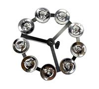 POXZSFX Strumento a percussione a pedale, la,Argento singolo,15.5 cm | facile che migliora l'esperienza musicale in vari luoghi, può produrre toni, piatti, hi-hat, tamburello, strumento