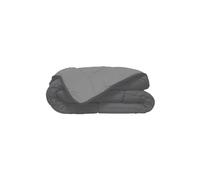 Poyet Motte Calgary Copripiumino Poliestere Acciaio/Argento, Poliestere, Acier/Argent, 240x220x1 cm