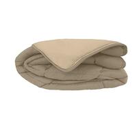 Poyet Motte Calgary - Piumino in Poliestere, Colore: Tortora/Lino, Poliestere, Taupe/Lin, 220x160x1 cm