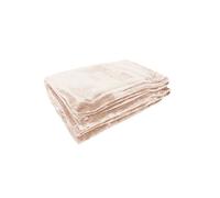 Poyet Motte Coperta in Microfibra Peluche 180 x 220 cm, Beige Linea Microsoft