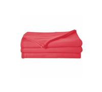 Poyet Motte POLECO - Coperta in Pile di Poliestere, Colore: Fragola, Poliestere, Fragola, 240 x 220 cm