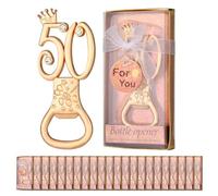 POYHKFD 24 apribottiglie per 50° compleanno, bomboniere per gli ospiti, per 50° anniversario di matrimonio, anniversari, feste di matrimonio, feste di compleanno, souvenir per gli ospiti (#3)