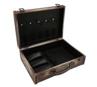 POYHKFD Custodia da Barbiere di Grande Capacità, Kit Organizzatore per Taglio Capelli in Legno, Strumento per Stilista Valigia da Barbiere da Viaggio Portatile con Blocco Password Sicuro per Parrucchi