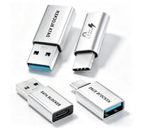 Poyiccot Blocco dati USB (confezione da 4), 4 tipi di blocco dati USB A e USB C solo per la ricarica, protegge contro il jack del succo, previene l'hacking per una ricarica sicura di telefoni