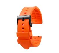 POYNMRE 23 mm 24 mm fluororubber di orologio compatibile con Casio PRW-6600 PRG-600 Strap PRW-60 PRW-30 PRW-50 PRW-70YT SPORT BRACELETTO(Orange-black,23mm)