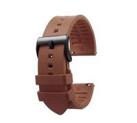 POYNMRE 23 mm 24 mm fluororubber di orologio compatibile con Casio PRW-6600 PRG-600 Strap PRW-60 PRW-30 PRW-50 PRW-70YT SPORT BRACELETTO(Brown-black,24mm)