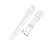 POYNMRE Adatto compatibile con Casio SGW-300/400/500 MCW-200H cinturino for orologio in resina e silicone maschile(White-Steel-K5)