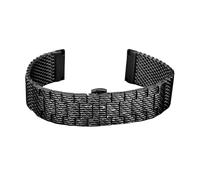 POYNMRE Bracciale in acciaio inossidabile con maglia Milano da 22 mm e 23 mm, compatibile con cinturino Citizen JY8078 JY8037 JY8031, di lusso da uomo(Noir,22mm)