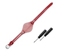 POYNMRE Cinturini in vera pelle compatibili con Fossil ES3077 ES2830 ES3262 ES3060, eleganti cinturini for orologi da donna, bracciale piccolo(Red,8mm rose gold clasp)