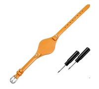 POYNMRE Cinturini in vera pelle compatibili con Fossil ES3077 ES2830 ES3262 ES3060, eleganti cinturini for orologi da donna, bracciale piccolo(Yellow,8mm rose gold clasp)