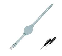 POYNMRE Cinturini in vera pelle compatibili con Fossil ES3077 ES2830 ES3262 ES3060, eleganti cinturini for orologi da donna, bracciale piccolo(Sky blue,8mm silver clasp)