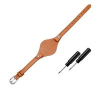 POYNMRE Cinturini in vera pelle compatibili con Fossil ES3077 ES2830 ES3262 ES3060, eleganti cinturini for orologi da donna, bracciale piccolo(Light brown,8mm rose gold clasp)