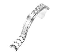POYNMRE Cinturino compatibile con Rolex Oyster Perpetual Datejust DAYTONA SUBMARINER Cinturino for orologio da uomo di lusso in acciaio inossidabile 904L Bracciale da 20 mm(21mm)