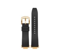 POYNMRE Cinturino for orologio a sgancio rapido compatibile con Casio GM-5600 DW5600 DW5610 GW-M5610 cinturino in silicone + adattatore in acciaio inossidabile(Black-gold pin,For DW-5600)