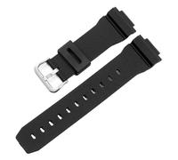 POYNMRE Cinturino for orologio compatibile con Casio G-Shock GM-2100 GM-S2100 GA-2100 GM-5600/GA5600 Cinturino for orologio in silicone Bracciale sportivo da uomo(Black Silver)
