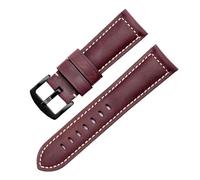 POYNMRE Cinturino for orologio in pelle di vitello retrò fatto a mano da 20 mm, 22 mm, 24 mm e 26 mm, compatibile con cinturino for orologio in pelle da uomo e da donna Citizen Pa-nerai PAM441 Mi-do(R