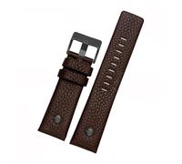 POYNMRE Cinturino for orologio in vera pelle compatibile con cinturino Diesel DZ1657 DZ1405 DZ1206 DZ4323 DZ7313 DZ7257 maschio 24mm 26mm 28mm nero marrone(Brown-black nails,26mm)