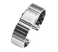 POYNMRE Cinturino in acciaio inossidabile e ceramica da 23 mm compatibile con Casio PROTREK Series PRW-30 PRW-50 PRW-60 PRW-70YT cinturino sportivo impermeabile(B Silver)