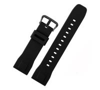 POYNMRE Cinturino in acciaio inossidabile e ceramica da 23 mm compatibile con Casio PROTREK Series PRW-30 PRW-50 PRW-60 PRW-70YT cinturino sportivo impermeabile(E Black-black)