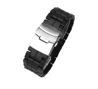 POYNMRE Cinturino in fibra di carbonio compatibile con Casio ProTek Series PRW-60/Y PRW-30/50/70 e Luminox 3051 Bracciale in acciaio plastico leggero da 23 mm(Black silver)