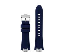 POYNMRE Cinturino in gomma compatibile con la serie Aikon con collegamento terminale in acciaio a sgancio rapido AI6008 AI6007 AI1018 AI6038 cinturino sportivo impermeabile in silicone for orologio(Bl