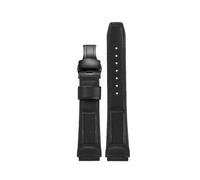 POYNMRE Cinturino in morbida pelle di vacchetta da 16 mm compatibile con Casio DW5600 DW-5600 GW-5000 5035 GW-M5610 GW-B5600 DW6900 GA2100 GA-2100 Series cinturino in pelle di vitello(Black-black B)