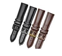 POYNMRE Cinturino in pelle a quadri compatibile con Casio EFV540/506/EFS-S500/510/EFR-30 EFV-540 cinturino nero marrone 18mm 20mm 22mm 24mm(Brown white-rogold B,18mm)