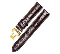 POYNMRE Cinturino in pelle compatibile con Tissot Le Locle T41 T006 PRC200, cinturino da polso, cinturino for orologio 1853, cinturino da uomo(Browngold clasp,20mm)
