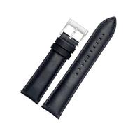 POYNMRE Cinturino in pelle di vacchetta da 20 mm e 22 compatibile con bracciale a sgancio rapido uomo FOSSIL FS4835 FS5237 ME3052 FTW1114(Blue silver,22mm)